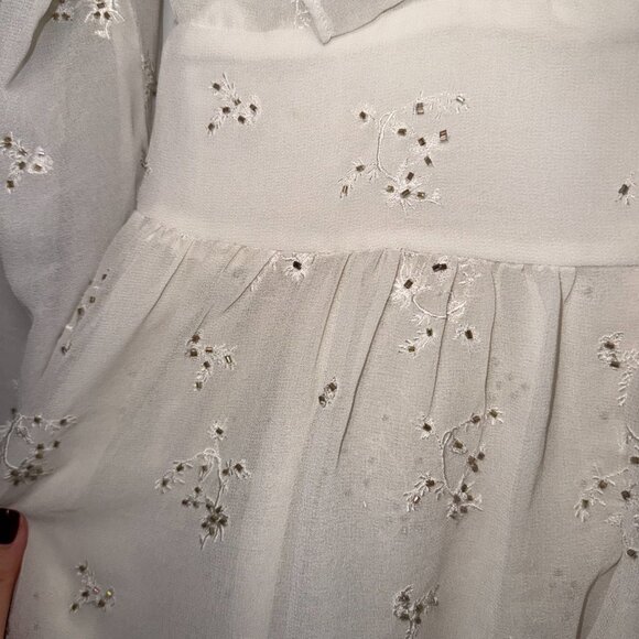 AllSaints white eyelet mini dress - Picture 5 of 5